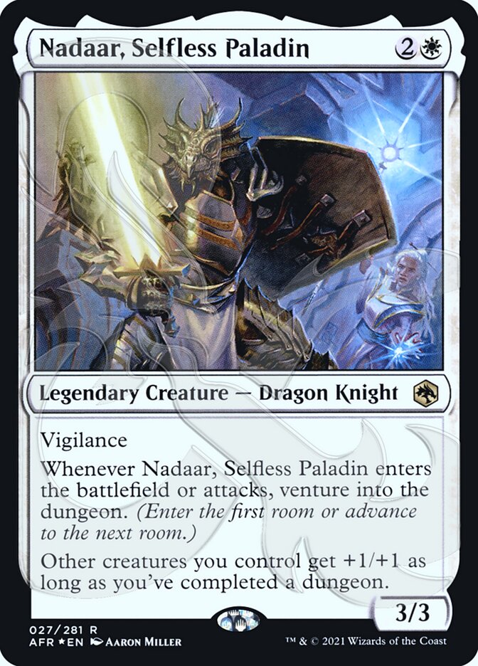 Nadaar, Selfless Paladin (Ampersand Promo) [Dungeons & Dragons: Adventures in the Forgotten Realms Promos] | GnG Games