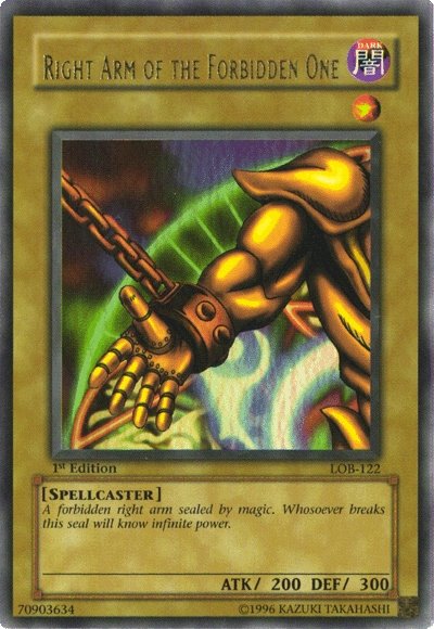 Right Arm of the Forbidden One [LOB-122] Ultra Rare | GnG Games