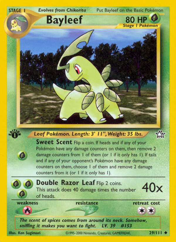 Bayleef (29/111) [Neo Genesis 1st Edition] | GnG Games