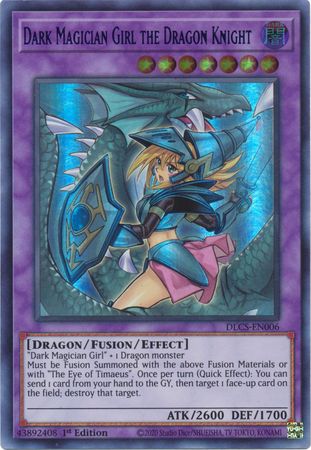 Dark Magician Girl the Dragon Knight (Alternate Art) (Green) [DLCS-EN006] Ultra Rare | GnG Games