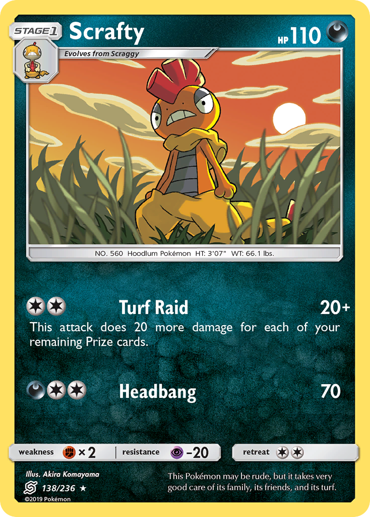 Scrafty (138/236) [Sun & Moon: Unified Minds] | GnG Games