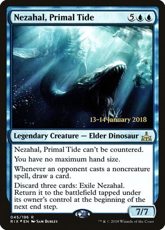 Nezahal, Primal Tide [Rivals of Ixalan Promos] | GnG Games