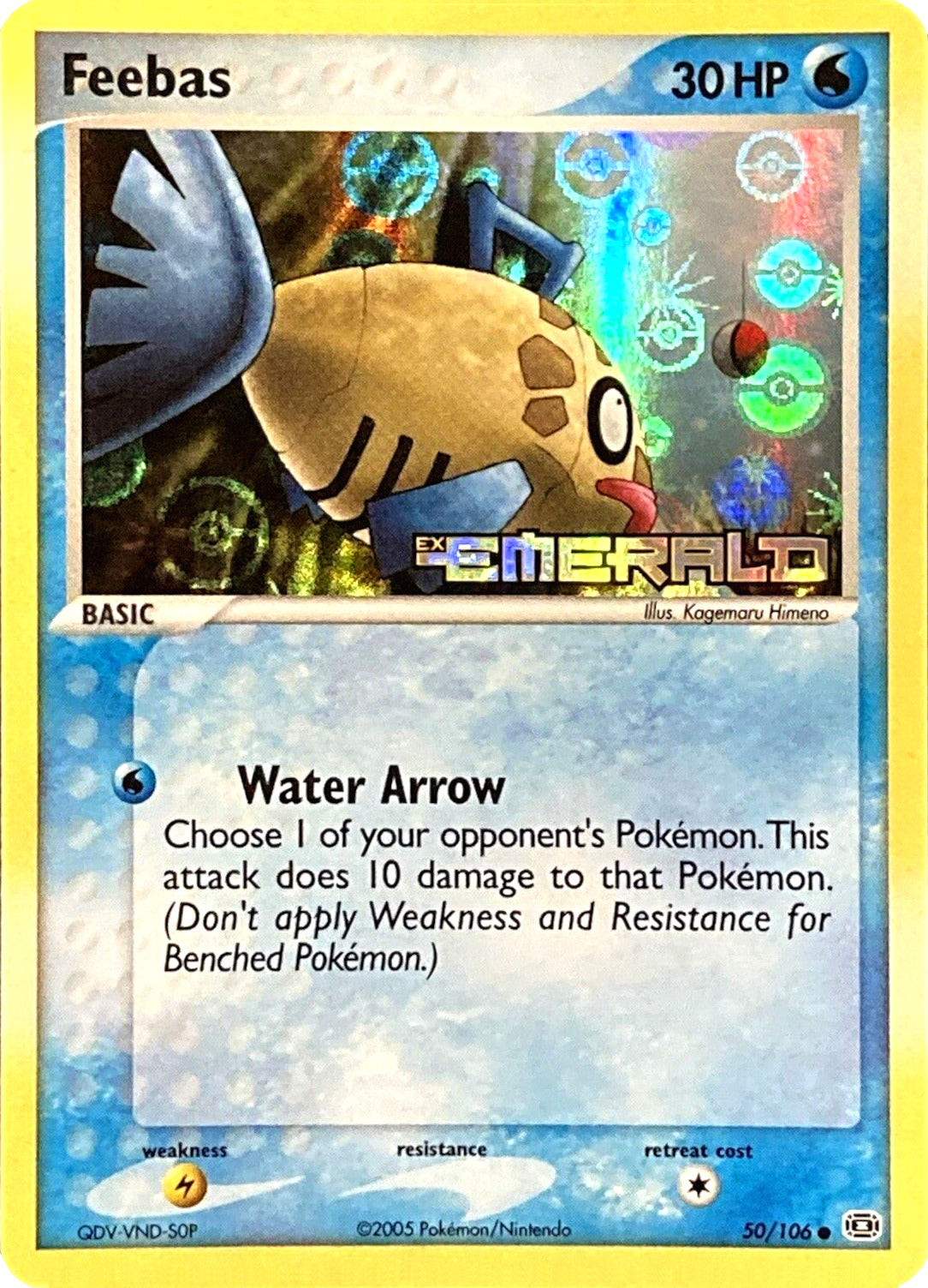Feebas (50/106) (Stamped) [EX: Emerald] | GnG Games