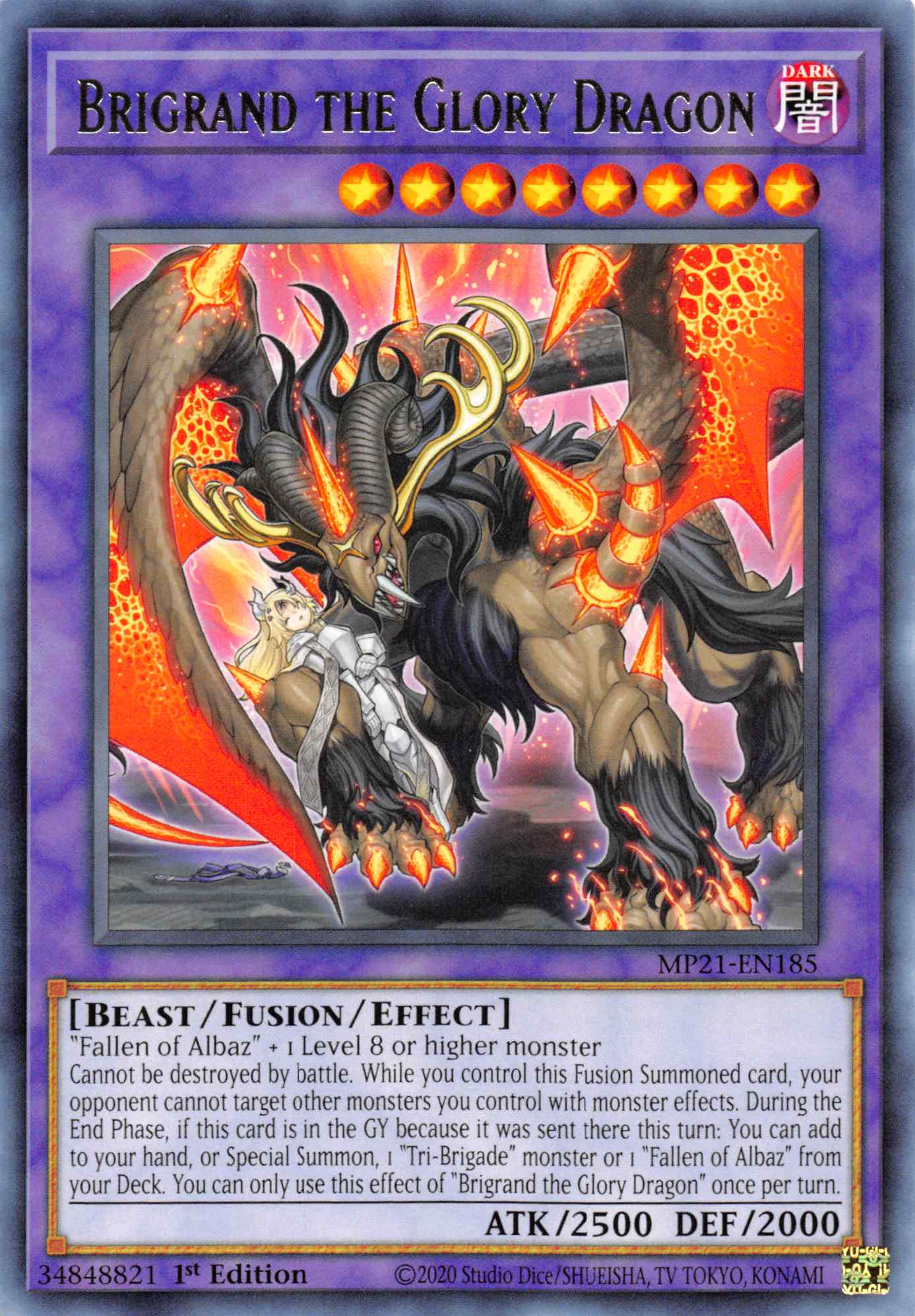 Brigrand the Glory Dragon [MP21-EN185] Rare | GnG Games