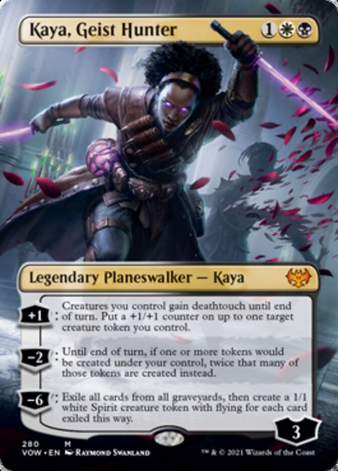 Kaya, Geist Hunter (Borderless) [Innistrad: Crimson Vow] | GnG Games