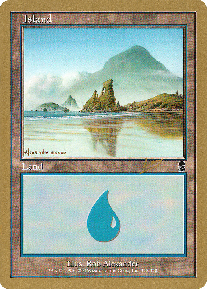 Island (rl338) (Raphael Levy) [World Championship Decks 2002] | GnG Games