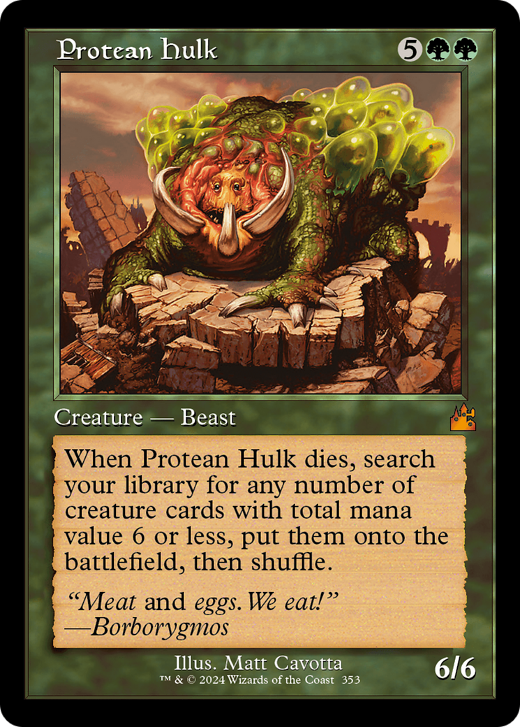 Protean Hulk (Retro Frame) [Ravnica Remastered] | GnG Games