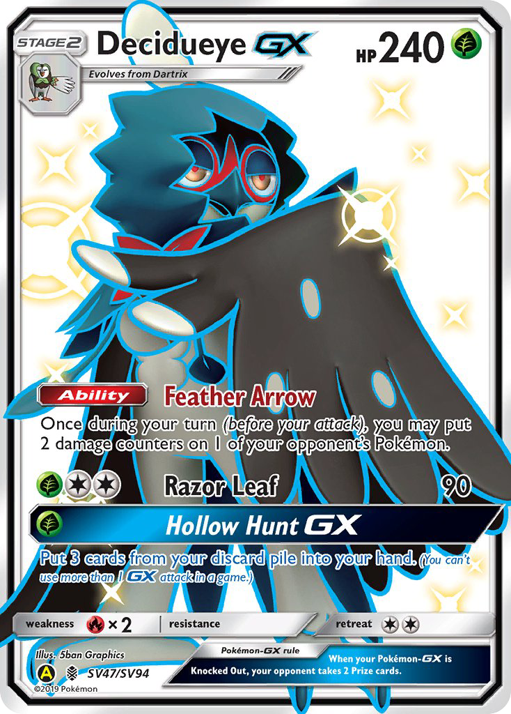 Decidueye GX (SV47/SV94) [Sun & Moon: Hidden Fates - Shiny Vault] | GnG Games