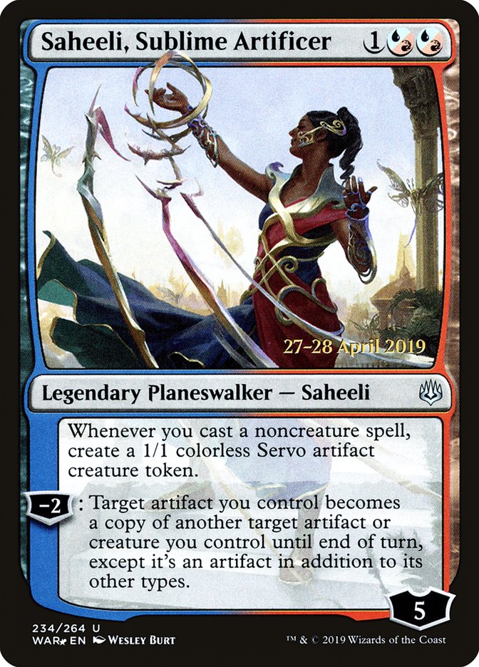 Saheeli, Sublime Artificer  [War of the Spark Prerelease Promos] | GnG Games