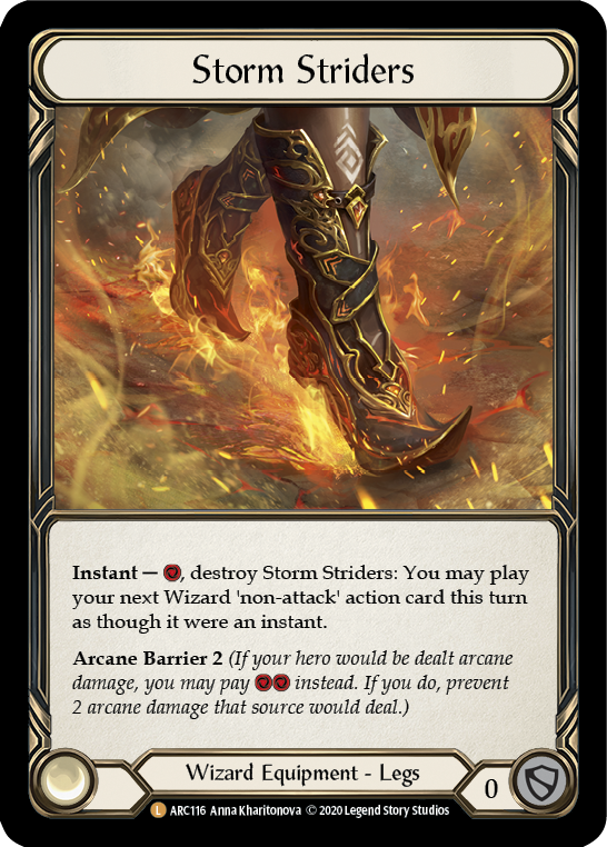 Storm Striders [ARC116] Unlimited Edition Rainbow Foil | GnG Games