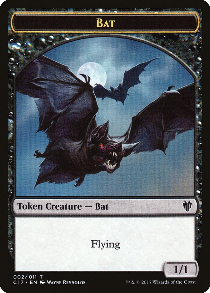 Bat // Vampire Double-sided Token [Commander 2017 Tokens] | GnG Games