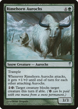 Rimehorn Aurochs [Coldsnap] | GnG Games