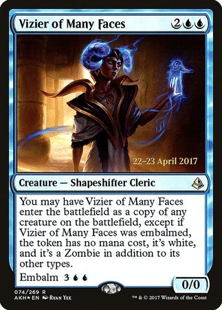 Vizier of Many Faces [Amonkhet Promos] | GnG Games