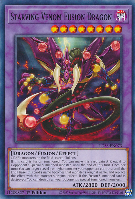 Starving Venom Fusion Dragon [LDS3-EN073] Common | GnG Games