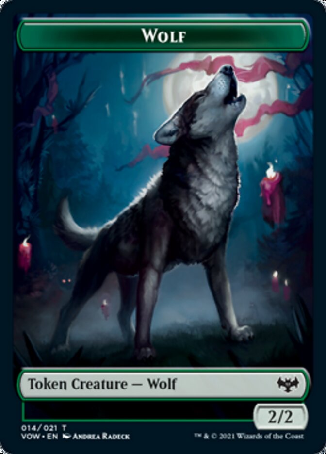 Wolf Token (014) [Innistrad: Crimson Vow Tokens] | GnG Games