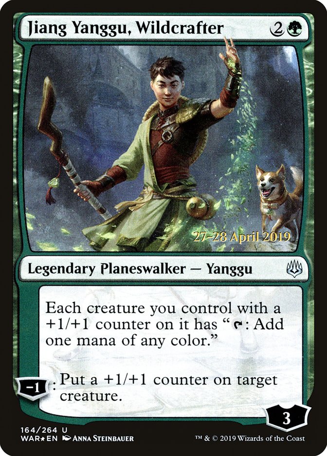 Jiang Yanggu, Wildcrafter  [War of the Spark Prerelease Promos] | GnG Games