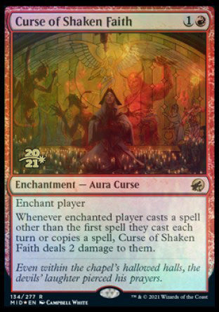 Curse of Shaken Faith [Innistrad: Midnight Hunt Prerelease Promos] | GnG Games