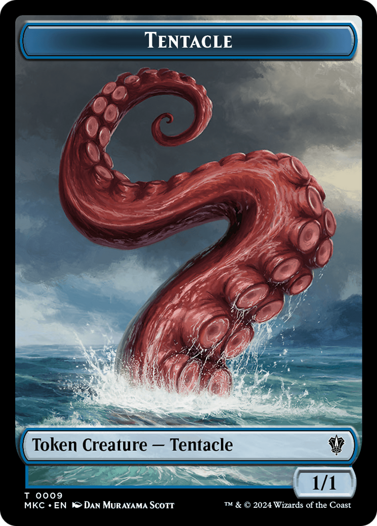 Tentacle // Koma's Coil Double-Sided Token [Murders at Karlov Manor Commander Tokens] | GnG Games