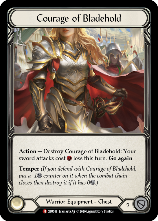 Courage of Bladehold [CRU081] 1st Edition Cold Foil | GnG Games