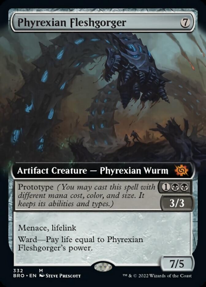 Phyrexian Fleshgorger (Extended Art) [The Brothers' War] | GnG Games