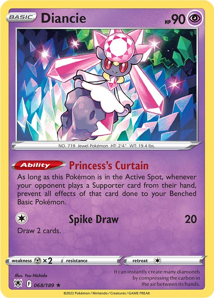 Diancie (068/189) [Sword & Shield: Astral Radiance] | GnG Games