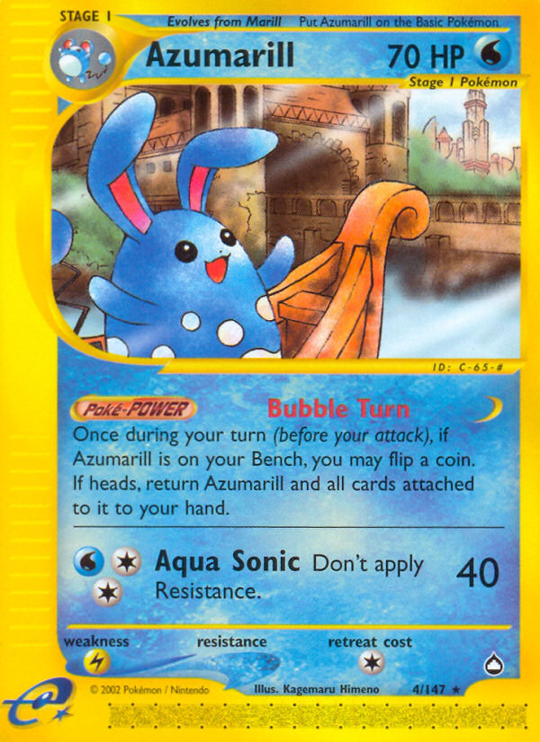 Azumarill (4/147) [Aquapolis] | GnG Games