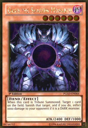 Caius the Shadow Monarch [PGLD-EN066] Gold Rare | GnG Games