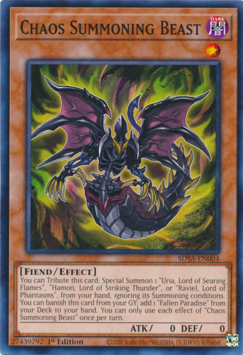 Chaos Summoning Beast [SDSA-EN004] Common | GnG Games