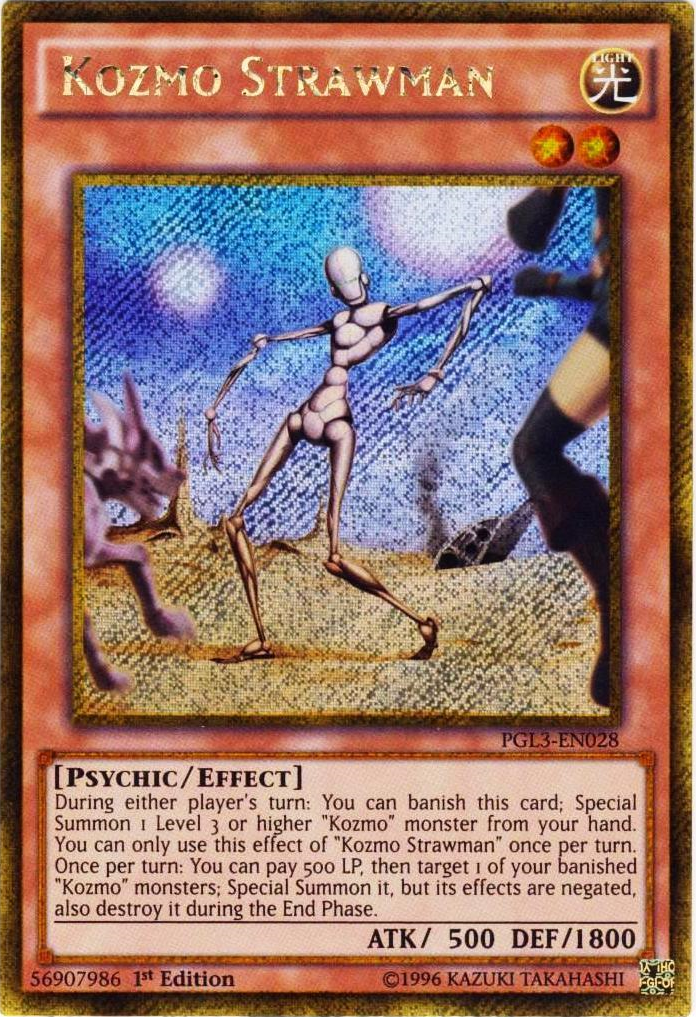 Kozmo Strawman [PGL3-EN028] Gold Secret Rare | GnG Games