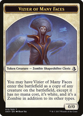 Vizier of Many Faces Token [Amonkhet Tokens] | GnG Games