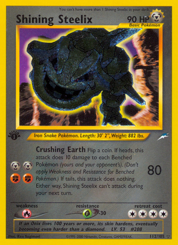 Shining Steelix (112/105) [Neo Destiny 1st Edition] | GnG Games