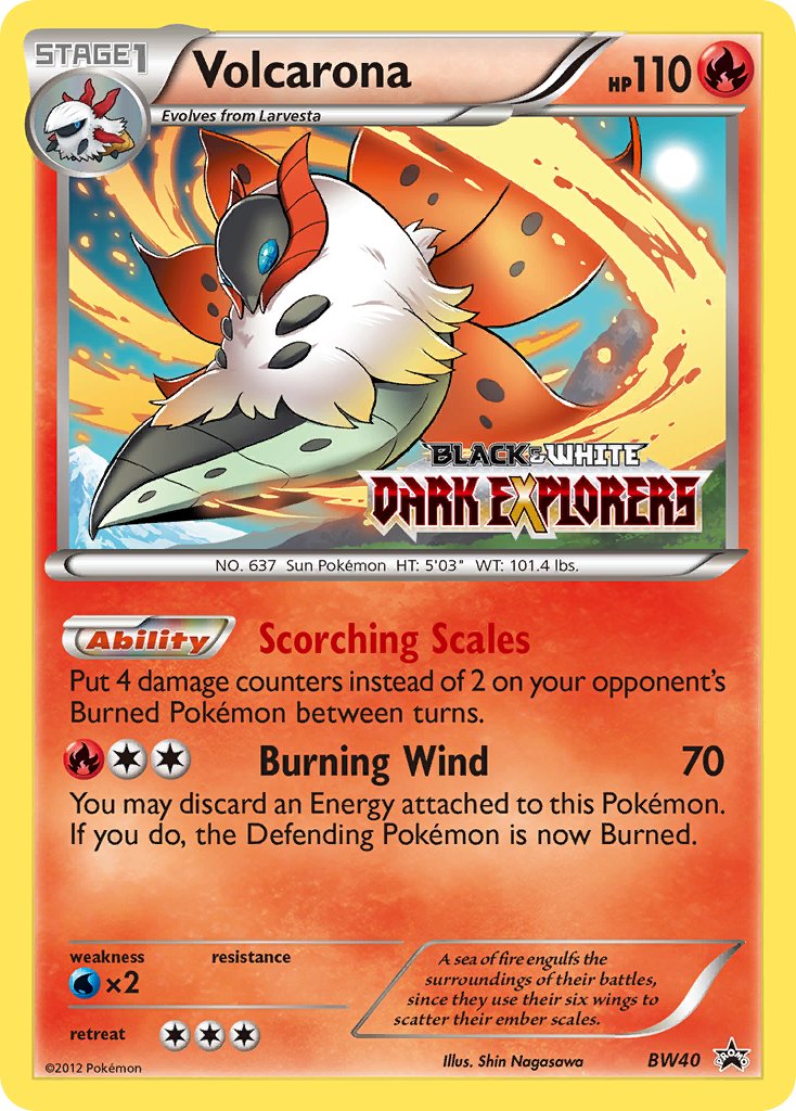 Volcarona (BW40) (Staff Prerelease Promo) [Black & White: Black Star Promos] | GnG Games