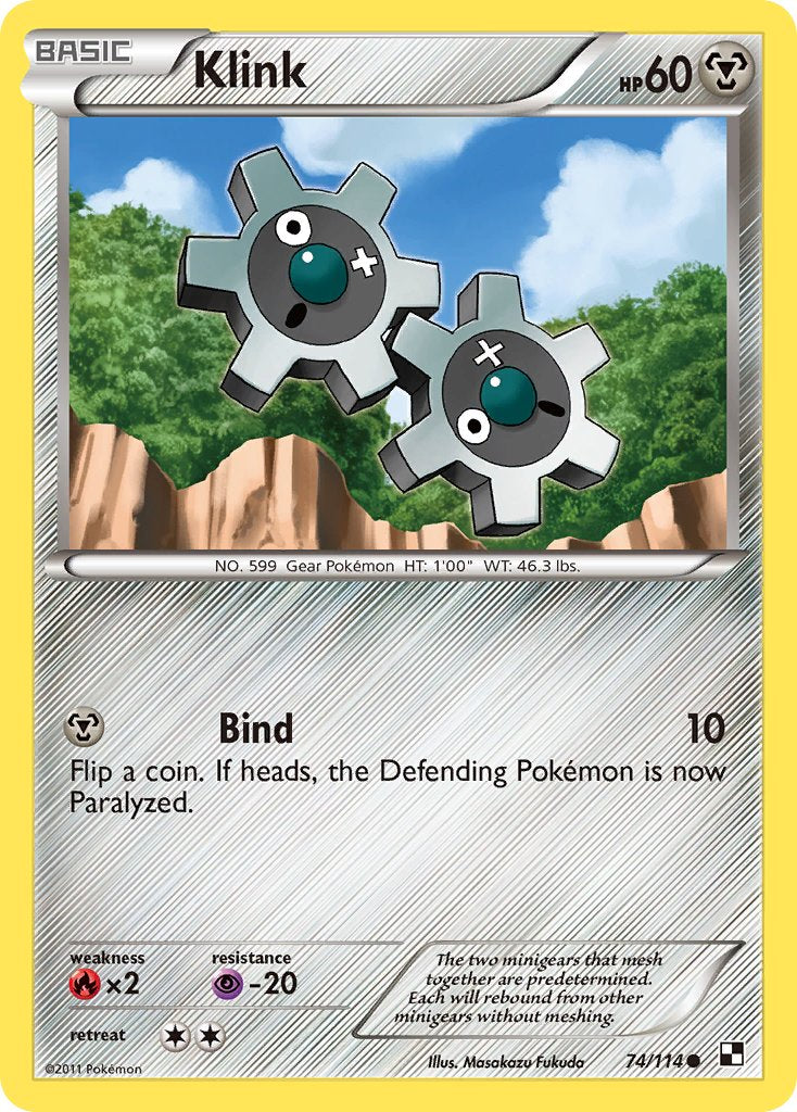 Klink (74/114) (Cracked Ice Holo) (Blister Exclusive) [Black & White: Base Set] | GnG Games