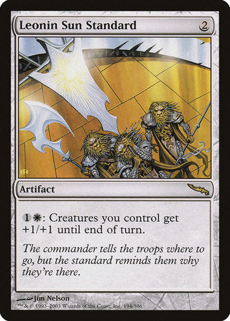 Leonin Sun Standard [Mirrodin] | GnG Games