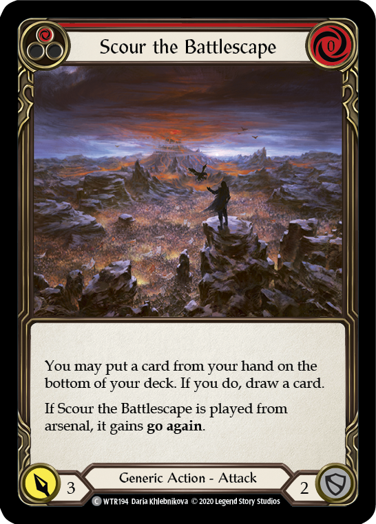 Scour the Battlescape (Red) [U-WTR194] (Welcome to Rathe Unlimited)  Unlimited Normal | GnG Games