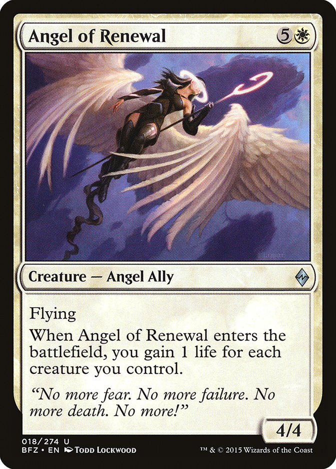 Angel of Renewal [Battle for Zendikar] | GnG Games