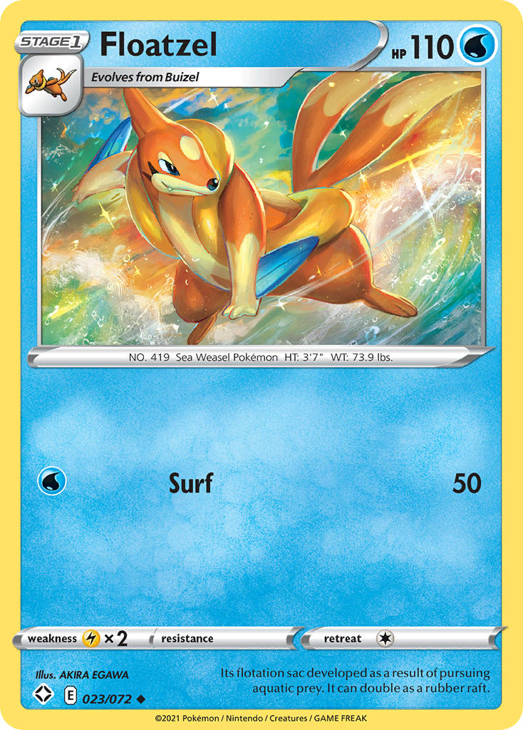 Floatzel (023/072) [Sword & Shield: Shining Fates] | GnG Games