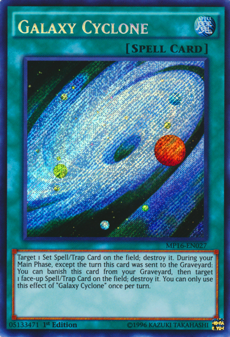 Galaxy Cyclone [MP16-EN027] Secret Rare | GnG Games