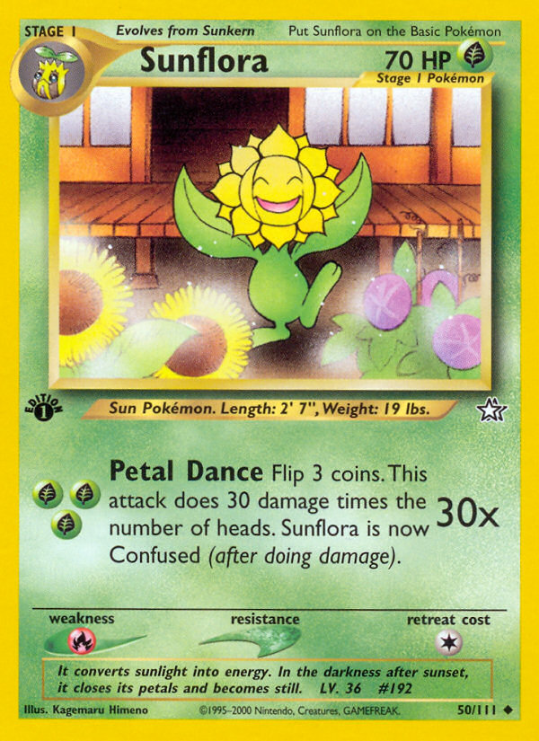 Sunflora (50/111) [Neo Genesis 1st Edition] | GnG Games