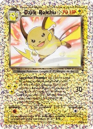 Dark Raichu (S3/S4) [Box Topper] | GnG Games