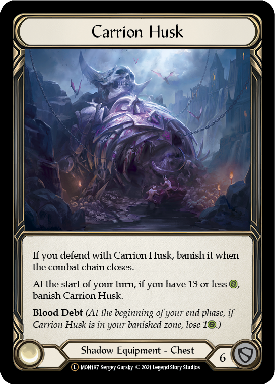 Carrion Husk (Rainbow Foil) [U-MON187-RF] Unlimited Edition Rainbow Foil | GnG Games