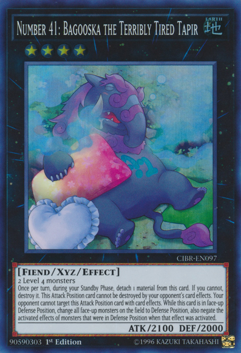 Number 41: Bagooska the Terribly Tired Tapir [CIBR-EN097] Super Rare | GnG Games