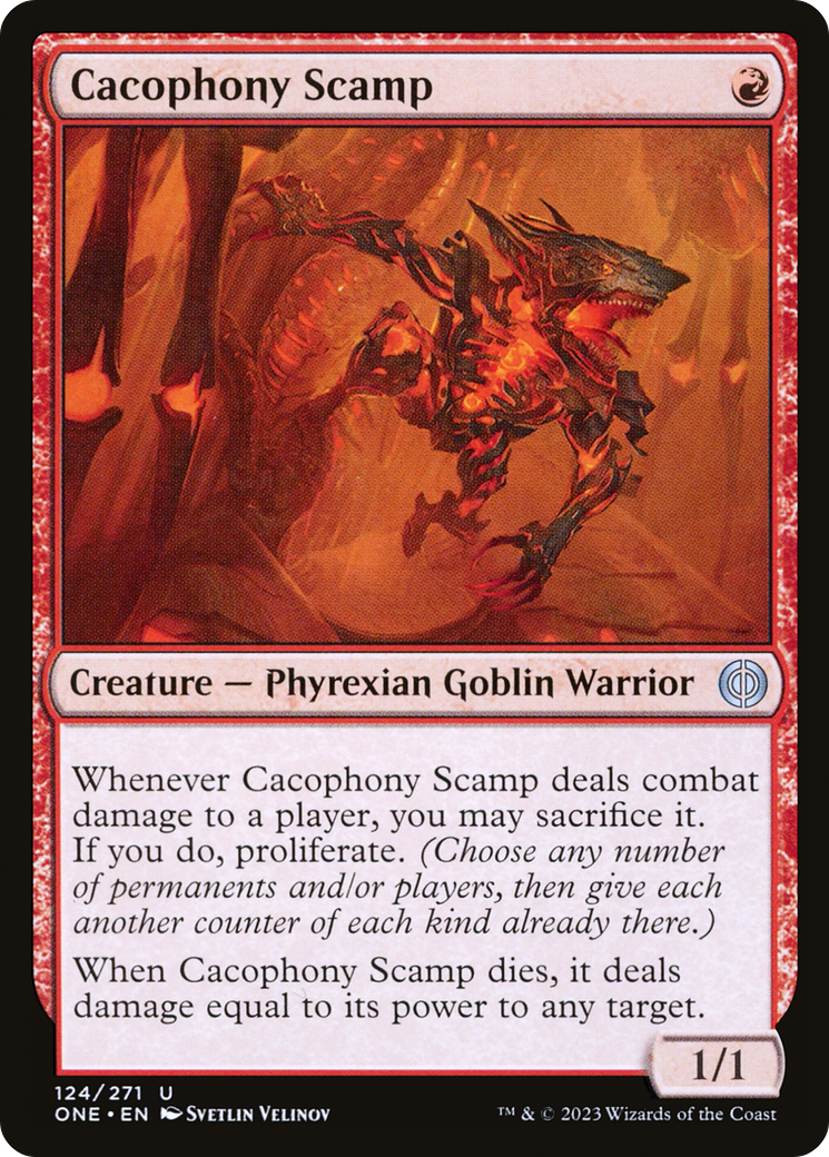 Cacophony Scamp [Phyrexia: All Will Be One] | GnG Games