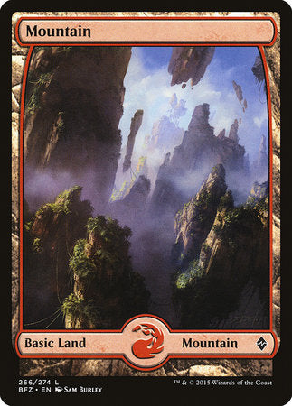 Mountain (266) - Full Art [Battle for Zendikar] | GnG Games