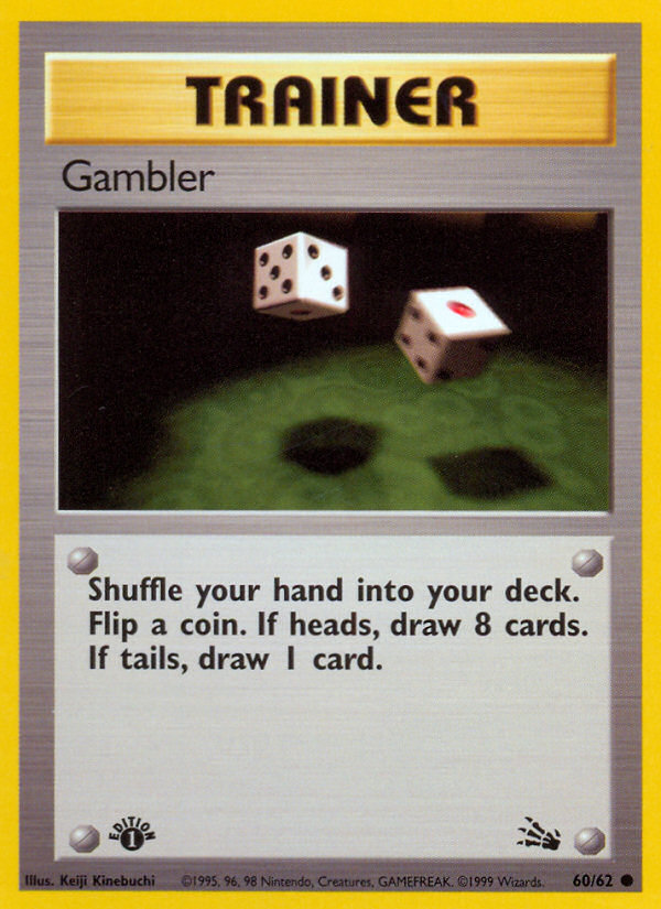 Gambler (60/62) [Fossil 1st Edition] | GnG Games