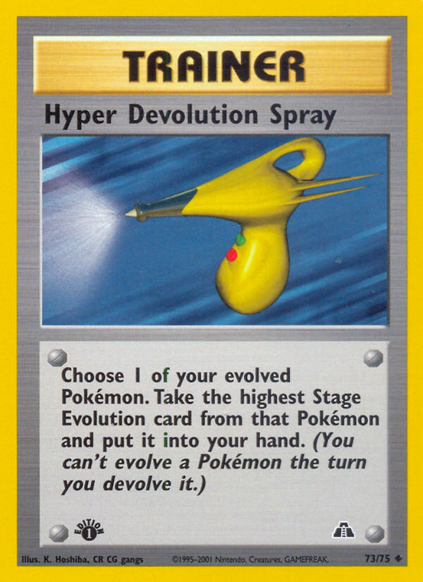 Hyper Devolution Spray (73/75) [Neo Discovery 1st Edition] | GnG Games