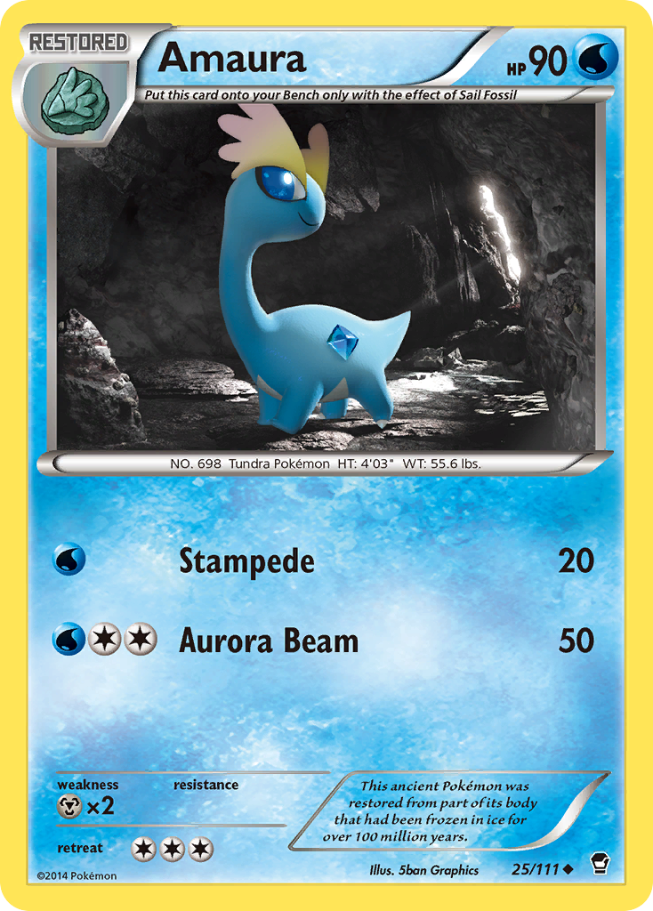 Amaura (25/111) [XY: Furious Fists] | GnG Games