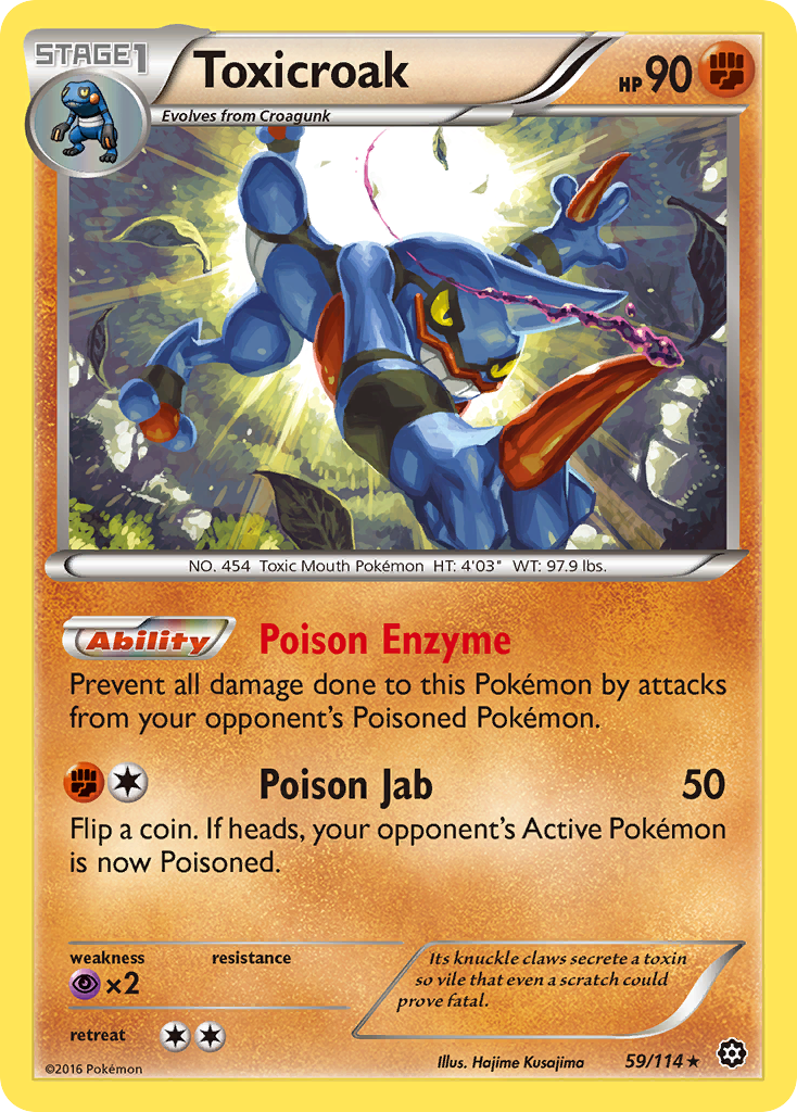 Toxicroak (59/114) [XY: Steam Siege] | GnG Games