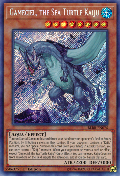 Gameciel, the Sea Turtle Kaiju [BLRR-EN075] Secret Rare | GnG Games