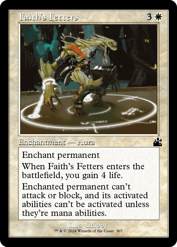 Faith's Fetters (Retro Frame) [Ravnica Remastered] | GnG Games